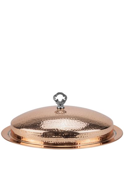 Culinaro Oval platter with lid CULINARO, stainless steel with copper coating, 50x38cm