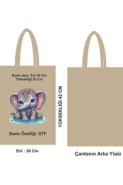 GİFTORA Eco-Friendly Handle Daily Use Bag Cloth Bag