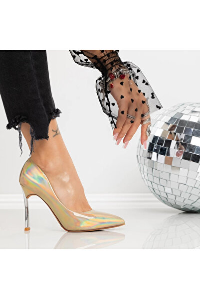 mei Pantofi Stiletto 3ADC80 Auriu |