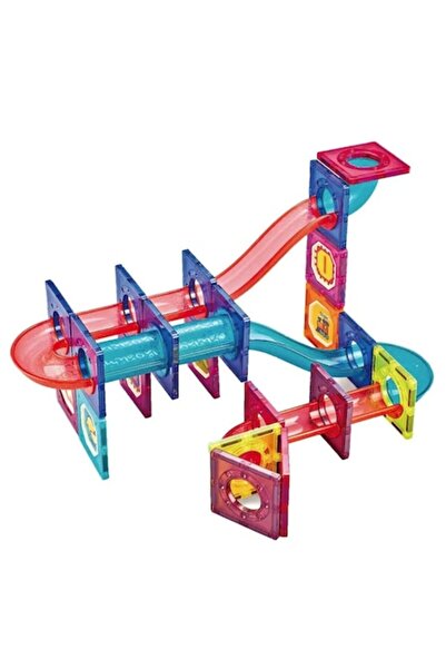 dalimag Jucărie interactivă magnetică de construcție pentru copii, pistă cu b...