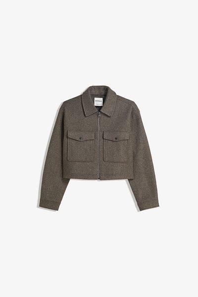 Bershka Soft felt texture jacket