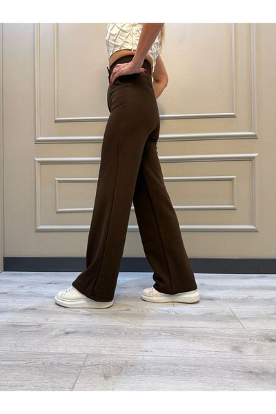 geenz manifacture Geenz Velcro Palazzo Ψηλόμεσο ρυθμιζόμενο μέσης Loose Leg puqaq