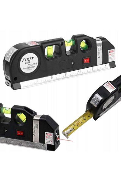 divendi-ro 6m laser level 6m, 250cm wheel and ruler, black