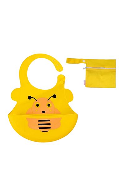 STEM Silicone Bib and Bag Set – Mess-Free Baby Feeding | Portable & Easy to Clean