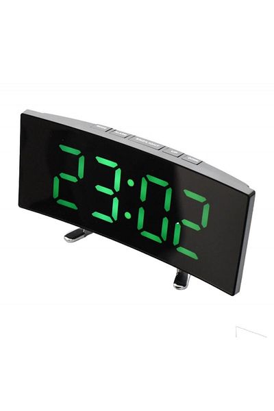 OEM Mirror Clock LCD Type Green Led