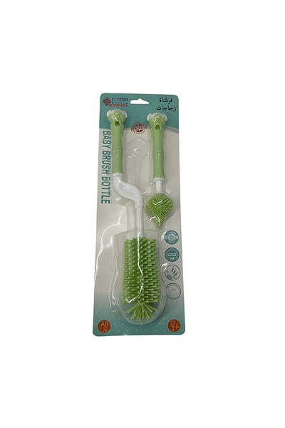 STEM 2pcs Baby Bottle Brush Cleaner Set – Gentle, BPA-Free, Easy Grip (Assorted color)