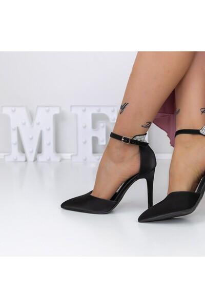 mei Обувки на висок ток 3XKK10 Черни