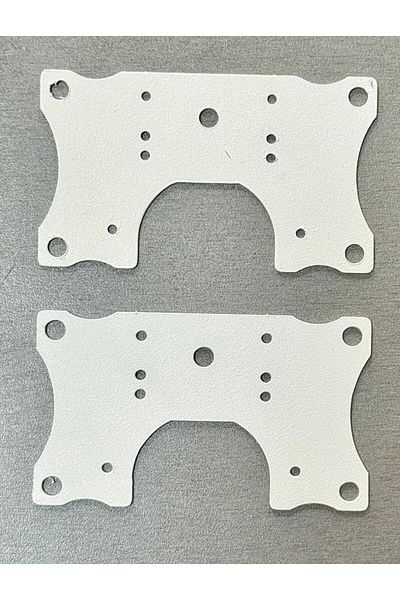 SELEK YAPI MARKET Hinge Repair Sheet Practical Stainless Metal Static White Color 2 Pieces