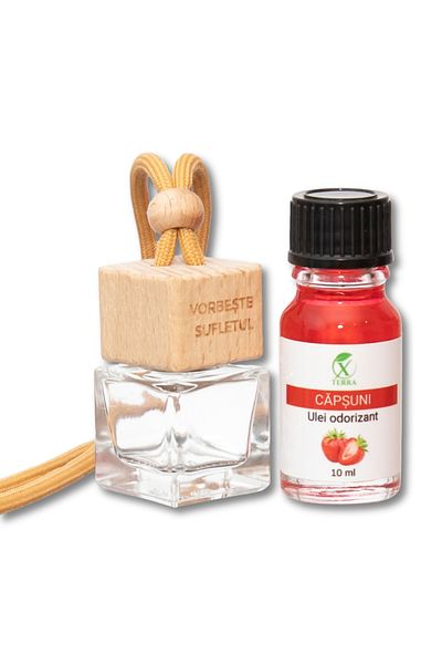 XTERRA CAR FRESHENER | DIFFUSER BOTTLE AND STRAWBERRY OIL SET | 10 ml