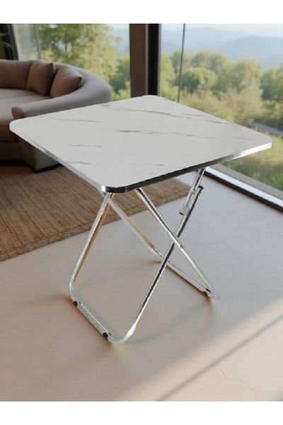 rexa 70 cm iron frame wooden table