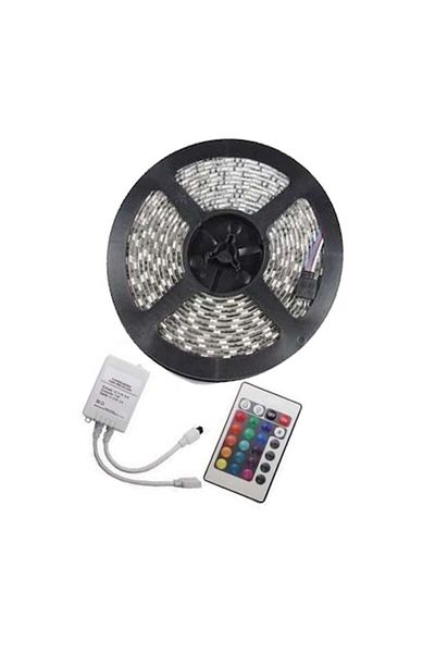 dalimag LED Strip, RGB, 72W Exterior 60 LEDs/m 5 meters with Remote and Power Supply,