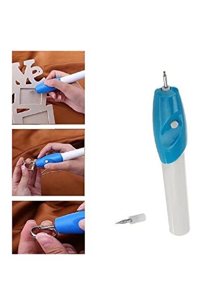 OEM Set 2 engraving tools, 17.5 x 1.8 cm, White/Blue