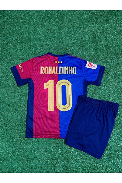 FRAGOLA Barcelona Yeni Sezon Ronaldinho Çocuk Forması (İç Saha)