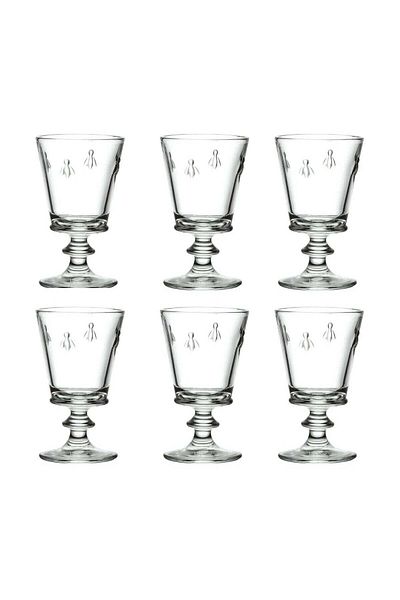 La Rochére Set of 6 wine glasses 6 pieces Abeille 6 x 24cl, very resistant glass