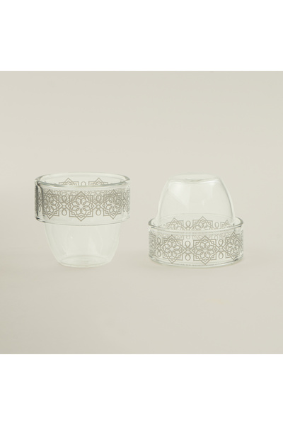 Dallaty glass coffee cup set 6pcs