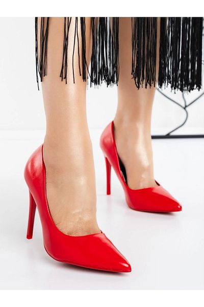 Mulanka Stiletto Shoes B-7 Red |