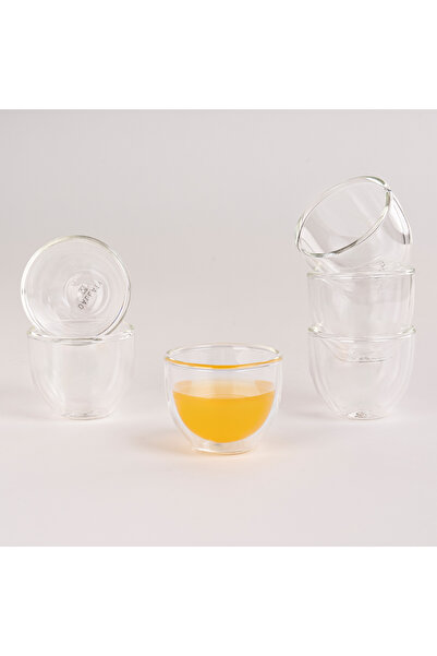 Generic 6-Piece Glass Double Wall Coffee Cup
