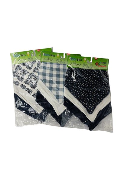 STEM 3PCS Baby Bandana Bib Set for Boys – Soft, Adjustable, Absorbent, Stylish