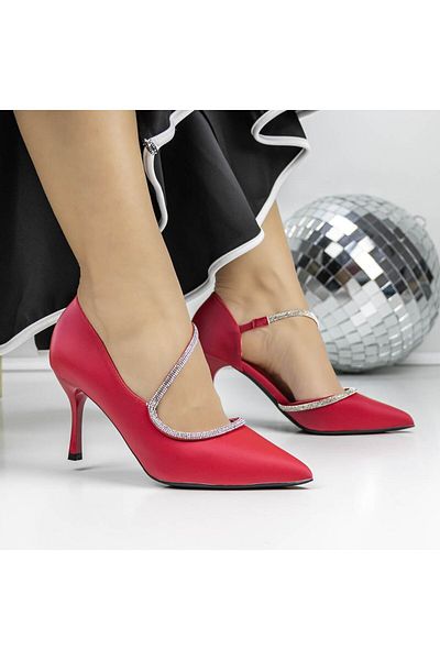 mei Stiletto Shoes 3XKK61 Red |
