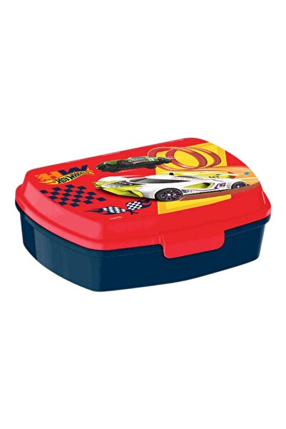 HOT WHEELS Sandwich box and aluminum water bottle set, 500ml, Red, Hot Wheels