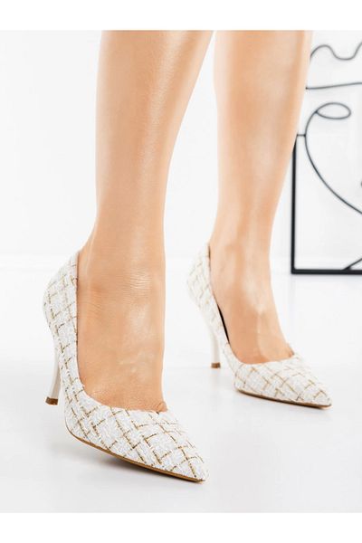 Gallevani Stiletto Shoes G1716 White |