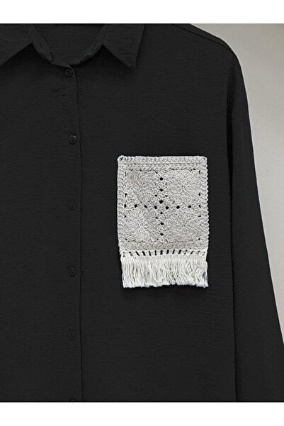 ALPACO Светр з кишенями та ґудзиками Ayrobin - Чорний - COLLECTION