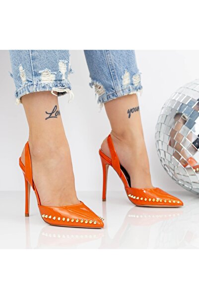 mei Thin Heel Shoes 2KV79 Orange