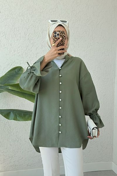 Salih Çelebi Πουκάμισο με γιακά Judge 2340 - KHAKI