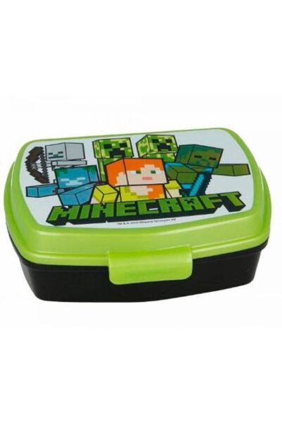 OEM 500 ml Food Container with Minecraft Design for Kids, Multicolor