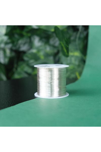 Prestij Boncuk 0.3mm Copper Wire Silver Jewelry Wire Filography Wire Flower Wire 100 Grams