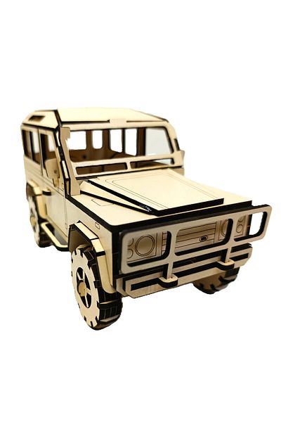 gift plus Wooden 4X4 Model – Laser Cut 3D DIY Hobby Tool – Handmade Off-Road Model