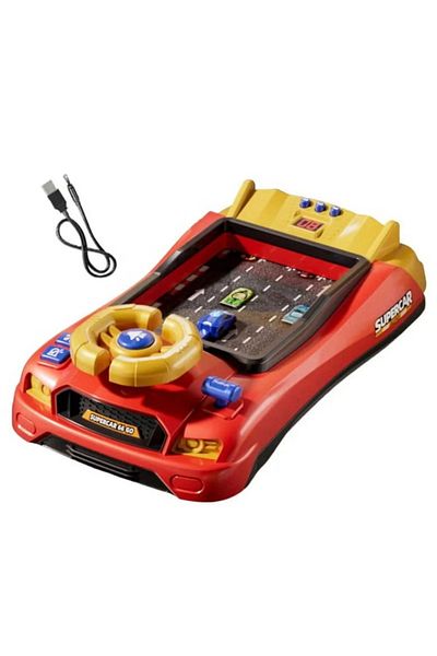 Primo Plus Children's Steering Wheel Simulation Racing Car Game with Musical Interactive Educational Desktop Ra