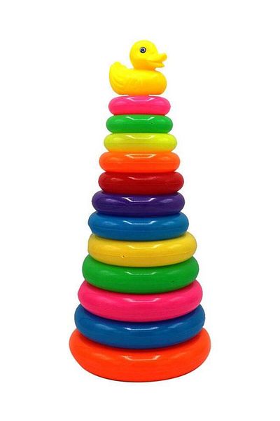 Toybox Junior Colourful Ring Toss With Pillar Playset