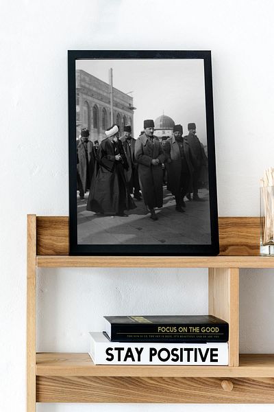 Saturn Enver Pasha's Visit to Jerusalem Framed Painting
