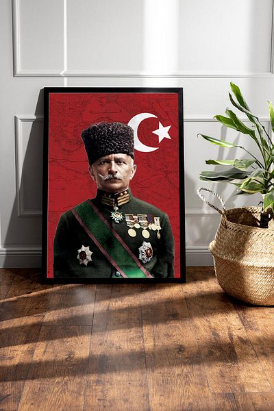 Saturn Fahrettin Pasha Framed Painting