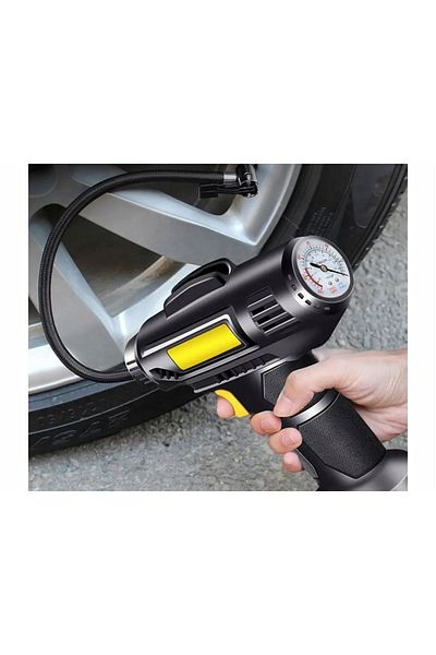 divendi-ro Car Compressor 12 V 10 bar, Power 120 W, LED and integrated pressure gauge - Black