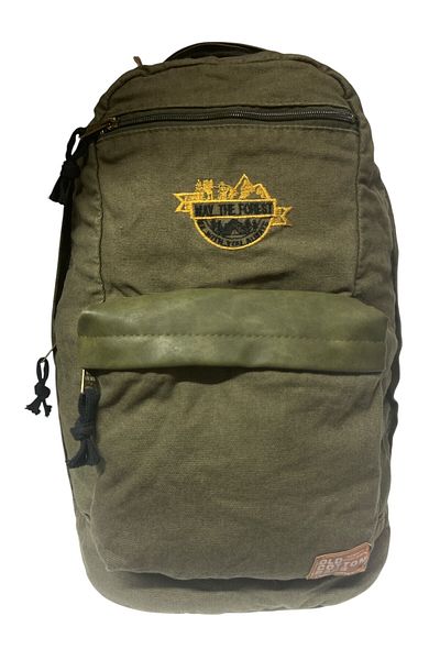 Old Cotton Quality Vintage Casual Design Daily Backpack Travel School Camping Bag 28cm X 45cm
