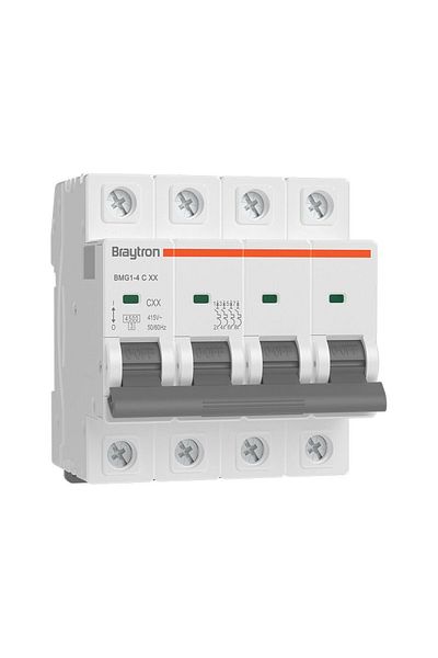 Braytron Safety Automatic 4P 6A C 4.5kA BMG1-4