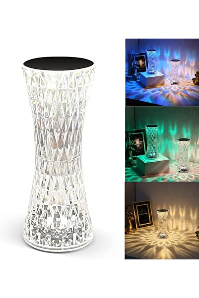 divendi-ro Lampă de masă cu 16 LED-uri RGB tactile, reglabilă, portabilă, reî...