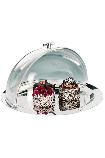 Raki Platou metalic rotund cu capac rolltop 43xh21cm