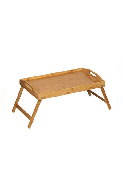 OEM Folding Bed Tray ShopHome Bamboo 50x30x22 cm