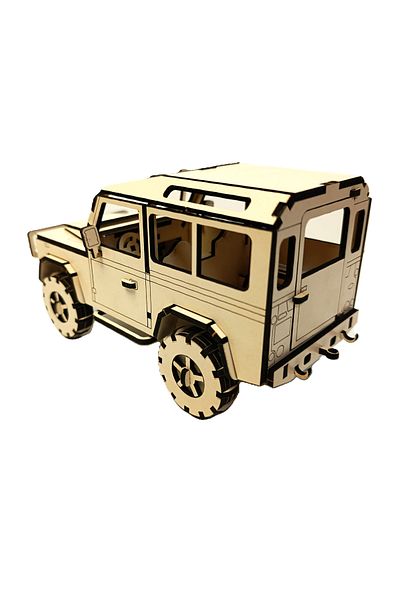 gift plus Wooden 4X4 Model – Laser Cut 3D DIY Hobby Tool – Handmade Off-Road Model