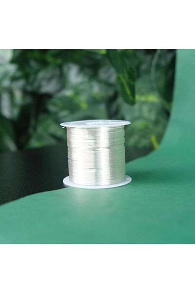Prestij Boncuk 0.6mm Copper Wire Silver Jewelry Wire Filography Wire Flower Wire 100 Grams