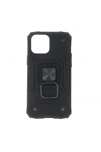 OEM Husa Antisoc cu Inel, Magnetic, pentru Samsung Galaxy S24 Ultra, Negru