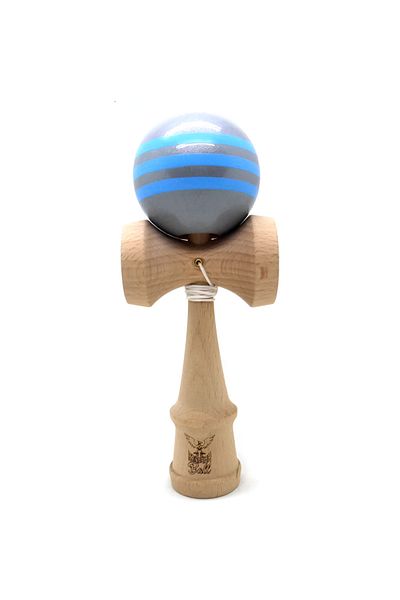 Primlife Kendama Ball Originala Stripe Bleu Lemn Fag Gri