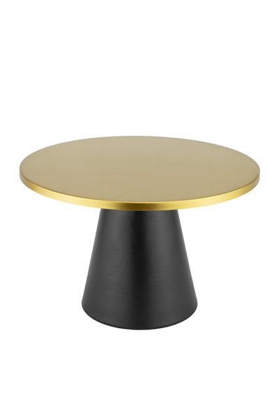 Culinaro Dessert platter with foot 20xh12cm black/gold