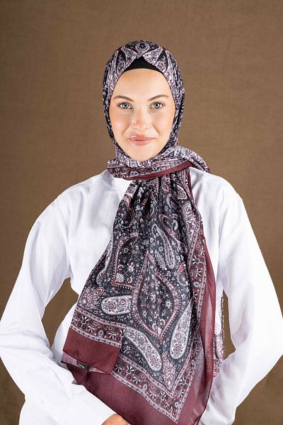 Akel Digital Soft Shawl Ethnic Pastel Pattern