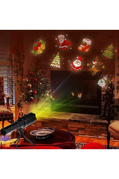 divendi-ro LED Laser Laser Lantern Projector with Christmas Projections