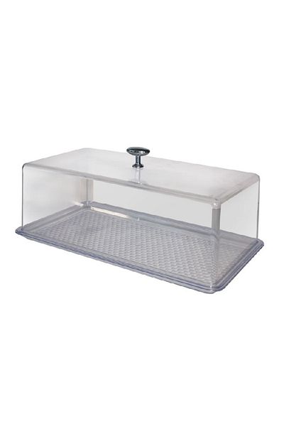 Raki Serving tray with transparent lid 32.5x17.5xh11.5 cm