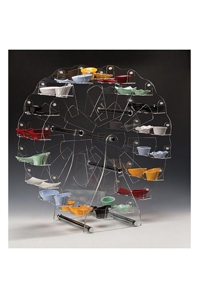Raki Display buffet wheel 67x67xh76cm